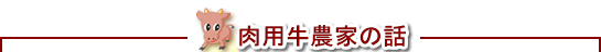 肉用牛農家の話