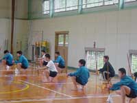 写真 しろみ中学校の「伝統文化教室」の様子